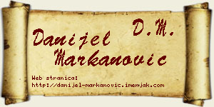 Danijel Markanović vizit kartica
